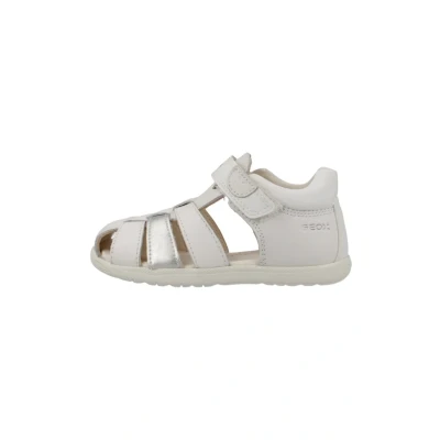 Abbildung von Geox Baby Mädchen B MACCHIA Gir Sandal, White/Silver, 22 EU