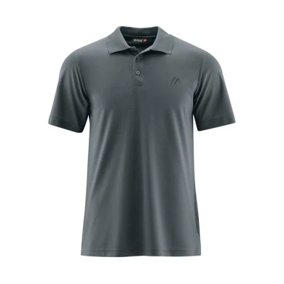 Abbildung von Maier Sports Ulrich, Herren Poloshirt, Leichtes Piqué Funktionspoloshirt für Wandern und Freizeit, dryprotec Technologie, Atmungsaktiv, NFC Chip einfaches Recycling, Grau, 7XL