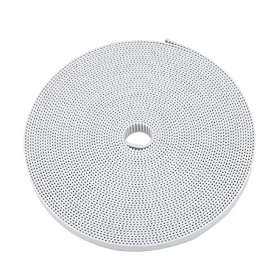 Abbildung von ASHATA Zahnriemen für 3D Drucker, 10M White Open 10 mm breite PU geeignet Förderbänder, Bergbaumaschinen, Autos usw.