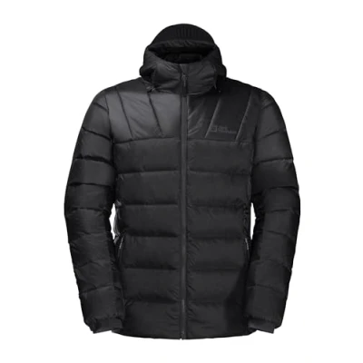 Abbildung von Jack Wolfskin Nebelhorn Hoody M Daunenjacke, Herren, Größe: Medium, Black