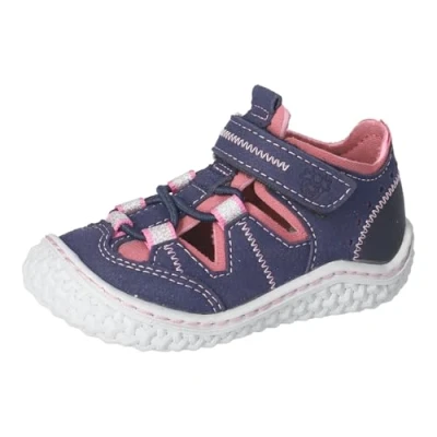 Abbildung von RICOSTA Mädchen Kletthalbschuhe Jerry, Kinder Lauflernschuhe, Weite: MITTEL, waschbar,vegan, Strassenschuhe, Sneaker, Ozean/Rosewood (182), 26 EU