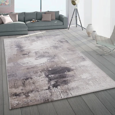 Abbildung von Paco Home Teppich &quot;Mero 106&quot;, rechteckig, Kurzflor, modernes Design, melierte Used Optik