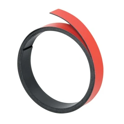 Abbildung von FRANKEN Magnetband, 100 cm x 5 mm, beschriftbar, zuschneidbar, rot, M801 01