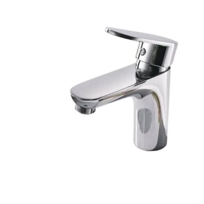 Abbildung von HOME DELUXE Waschtischarmatur RADIANT Chrome 14,5 x 3,5 10,5 cm (inkl. Armatur &amp; Flexschlauch) Wasserhahn, Badarmatur, Waschbeckenarmatur