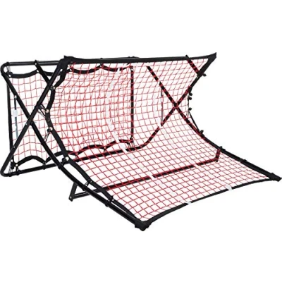 Abbildung von Pure 2Improve Unisex Soccer Trampolin Rebounder, Schwarz/Rot, 111.7 cm/105.5 x 63.5 cm