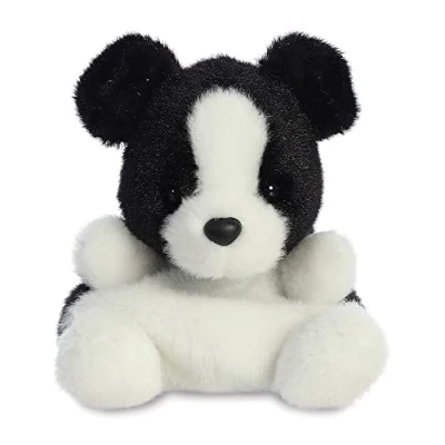 Abbildung von Aurora World Aurora, 33534, Palm Pals Brodie Collie, 13cm, Plüsch, Schwarz &amp; Weiß