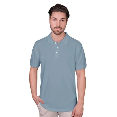 Abbildung von HRM Herren Heavy Performance M Polohemd, Sky Blue, XL