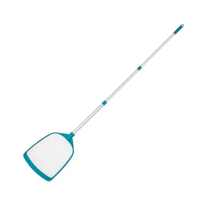 Abbildung von Bestway Poolkescher AquaScoop mit Teleskopstange, 163 cm, weiß türks