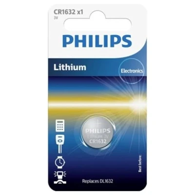 Abbildung von Philips Lithium 3.0V Knopfzelle CR1632 (Phil CR1632/00B)
