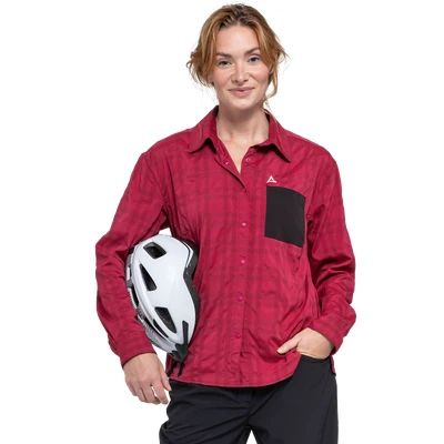 Abbildung von Schöffel Blouse Style Jalpuh WMS Damen (Dunkelrot 34 Größe)