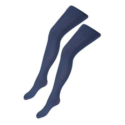 Abbildung von TupTam Mädchen Feinstrumpfhose Microfaser 40 DEN 2er Pack Strumpfhosenset, Farbe: Dunkelblau, Größe: 152 164