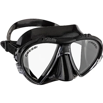 Abbildung von cressi Matrix Tauchen Schnorcheln Maske, Schwarz, Einheitsgröße