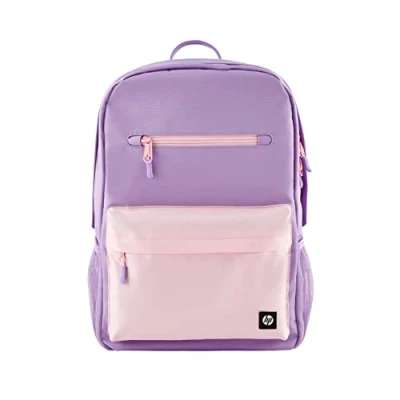 Abbildung von HP Unisex Campus Rucksack, Laptop 15,6 Zoll Fach, 17 Liter Fassungsvermögen, gepolsterte Schultergurte, Regenabweisend, zu 50% aus recycelten Materialien, 0,49 kg leicht, Lavender