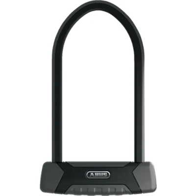 Abbildung von ABUS Bügelschloss Granit XPlus 540 Motorradschloss mit Zylinder Sicherheitslevel 15 Schwarz/Grau 230 mm Bügelhöhe