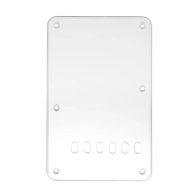 Abbildung von Musiclily 6 Löcher Vintage ST Tremolo Abdeckung Back Plate für Fender American/Mexican Standard Stratocaster Modern Style E Gitarre, 1 lagig Silver Mirror