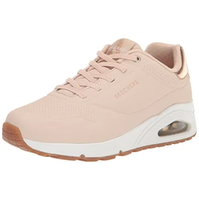 Abbildung von Skechers Damen UNO Shimmer Away Sneaker, Nat, 38.5 EU