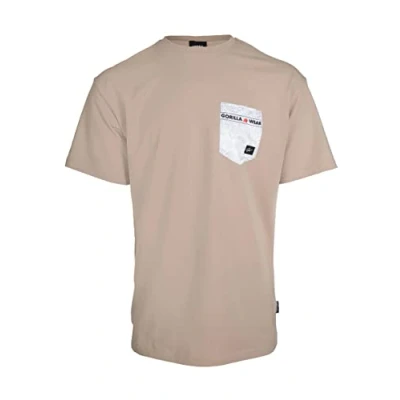 Abbildung von Gorilla Wear Dover Tshirt print, Herren, Größe: XL, Beige