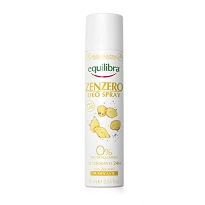 Abbildung von Equilibra Corpo, Ingwer Deo Spray, Deodorant Spray auf Basis natürlicher Inhaltsstoffe, bekämpft schlechte Gerüche für 24 Stunden, sorgt Frische, mit Ingwerextrakt, 75 ml