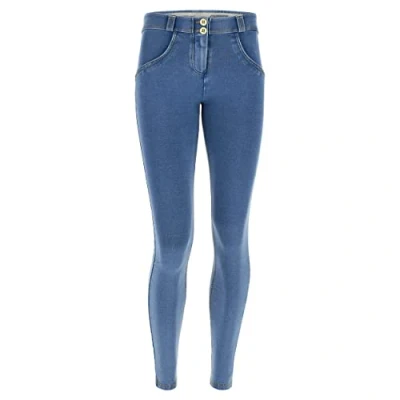 Abbildung von Freddy Super Jeggings, Damen, Größe: XS, Jeans chiaro cuciture gialle