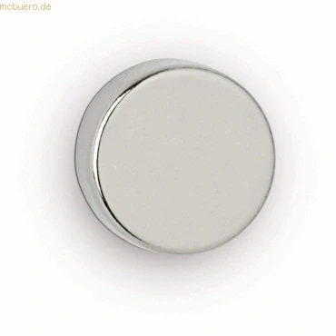 Abbildung von Maul Neodym Scheibenmagnet 5x12mm 4000g hellsilber VE=10 Stück