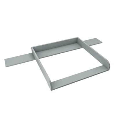 Abbildung von regalik Wickelaufsatz mit Platte für Hemnes von IKEA, Wickeltischaufsatz 50x160 cm Kommoden, Abnehmbar Wickelkommode aufsatz, Abgerundeten Frontplatten, Ash, 2 mm ABS Material