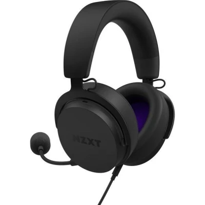 Abbildung von NZXT Kabelgebundenes PC Gaming Relay Headset AP WCB40 B2 Hi Res Audio zertifiziert DTS Headphone:X Surround Sound Leichtes und komfortables Design Abnehmbares Mikrofon Schwarz