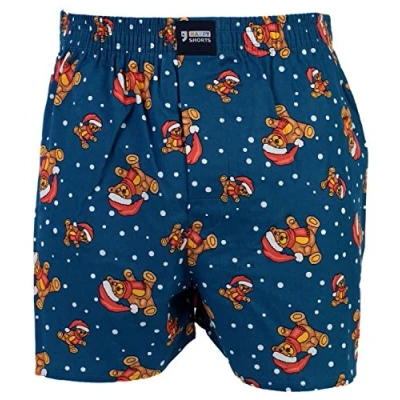 Abbildung von Happy Shorts Sinaasappel Ijsjes Boxershorts, Herren, Größe: Large, Blue