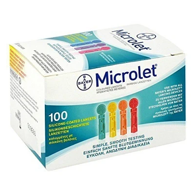 Abbildung von Microlet Lanzetten Farbig 100 St