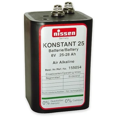 Abbildung von 4R25 6V 25 28Ah Batterie Blockbatterie Trockenbatterie Ersatz für Nissen Laternenbatterie IEC