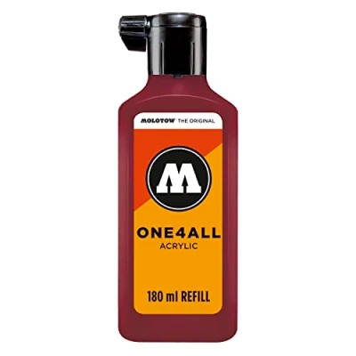 Abbildung von Molotow ONE4ALL Refill Acryl, Farbe 086 burgund rot 180 ml, Nachfülltinte für Permanentmarker
