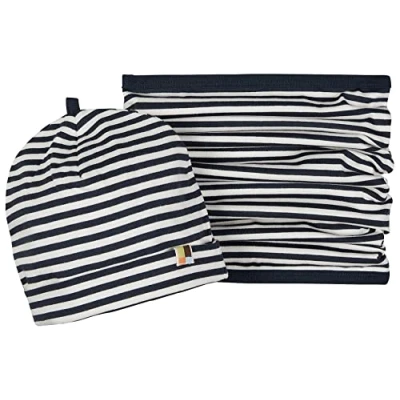 Abbildung von loud + proud SET Schal MIT MÜTZE Schlauchschal für Kinder, Größe: 74/80, Navy