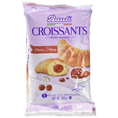 Abbildung von 12x Bauli Cornetti Ciliegia Croissant Kirsch brioche kuchen 100% Italienische Kirschen (6 x 50g) 300g + Italian Gourmet polpa 400g