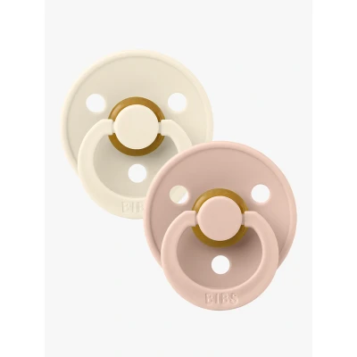 Abbildung von BIBS Schnuller Colour 2er Pack Latex Größe 2, Ivory/Blush