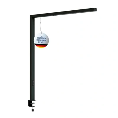 Abbildung von MAUL LED Klemmleuchte MAULsirius Schreibtischlampe dimmbar Hochwertige Arbeitsplatzleuchte fürs Büro Lampe mit GS Zeichen Leistungsstarke Klemmlampe 3000 5700 Kelvin Schwarz