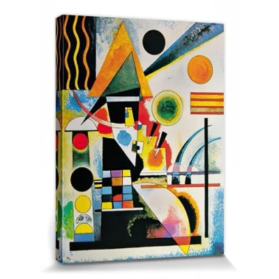 Abbildung von 1art1 Wassily Kandinsky Poster Balancement, 1925 Bilder Leinwand Bild Auf Keilrahmen XXL Wandbild Kunstdruck Als Leinwandbild 80x60 cm