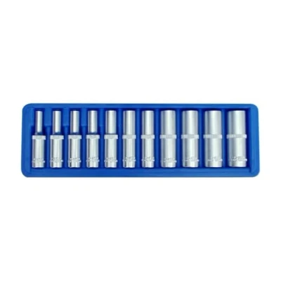Abbildung von SW Stahl 05430L Steckschlüsseleinsatz Set 11 Sechskant Außensechskant Chrom Vanadium 1/4 Vierkant
