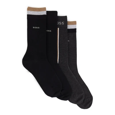 Abbildung von BOSS Businesssocken &quot;4P RS Gift Iconic&quot;, (Packung, 4 Paar), mit Kontraststreifen