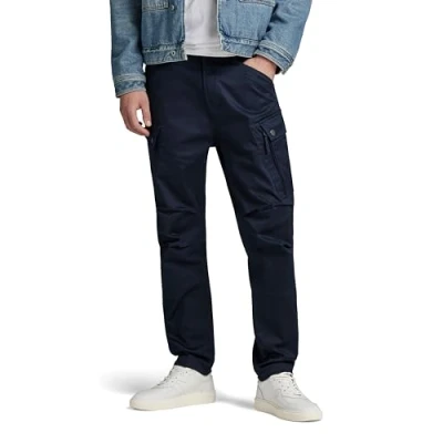 Abbildung von G Star RAW Men&#039;s Zip Cargo Regular Tapered Pants, Blau (Mazarine Blue D24720 C072 4213), 30 W/32 L