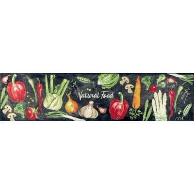 Abbildung von wash+dry Fußmatte, Natural Food 60x240cm, innen, waschbar, bunt