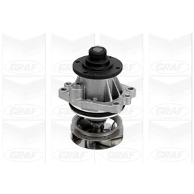 Abbildung von GRAF PA432A Wasserpumpe mit Dichtring mechanisch Stahlblech für Keilrippenriementrieb BMW: 5 Limousine, Touring, 3 Touring