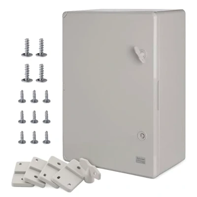 Abbildung von BOXEXPERT ABS Kunststoff Gehäuse, IP65, Wandschrank, Industriegehäuse, Leergehäuse, 500x350x190mm, grau, Gehäuse der Serie Fleet