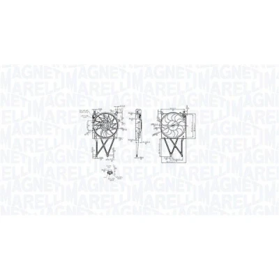 Abbildung von MAGNETI MARELLI 069422862010 Lüfter 3905 12 240 OPEL: Astra G Caravan, CC, Zafira A