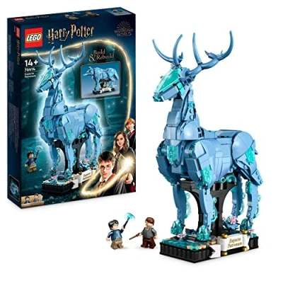 Abbildung von LEGO 76414 Harry Potter Expecto Patronum, 2 in 1 Hirsch und Wolf Figur, Figuren Set, Spielzeug zum Sammeln, Bauen als Dekoration, Geschenk Zubehör für Teens, Männer Frauen