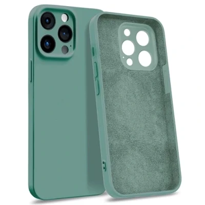 Abbildung von MyGadget Hülle für iPhone 15 Pro Max [ 4 Layer Struktur Schutzhülle ] Gummierte Handyhülle mit Soft Inlay &amp; Hardcase Cover außen Petrol