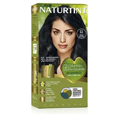 Abbildung von Naturtint Haarfarbe Oohne Ammoniak Hoher Anteil an natürlichen Inhaltsstoffen 2.1 Blau Schwarz 170ml