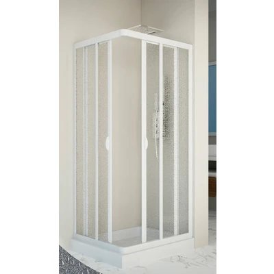Abbildung von Forte Eckdusche &quot;Vela&quot;, variabler Verstellbereich, BxTxH: 75 x 90 x185 cm