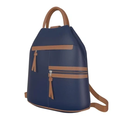 Abbildung von Kmisso Tagesrucksack, Damen, Größe: One Size, Blau schwarz