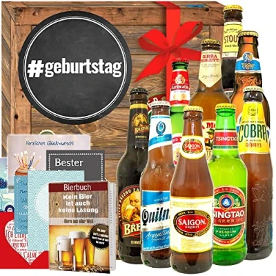 Abbildung von #geburtstag Weltbiere in Geschenkbox Geschenkidee zum Geburtstag
