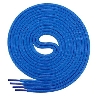 Abbildung von Di Ficchiano Schnürsenkel rund, Rundsenkel für Business und Lederschuhe, reißfester Allroundsenkel, ø 3mm Farbe blau Länge 100cm