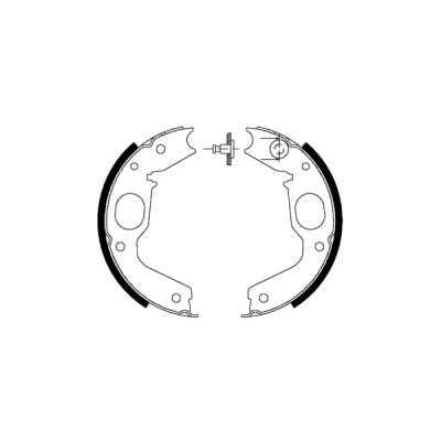 Abbildung von TEXTAR 91056900 Handbremsbeläge ohne Handbremshebel MITSUBISHI: PAJERO 2